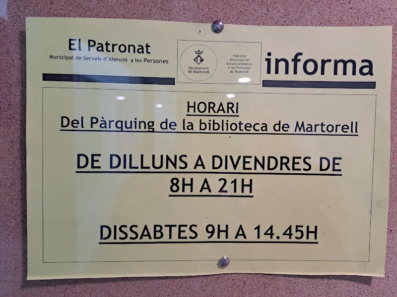 Aparcament Biblioteca - Martorell