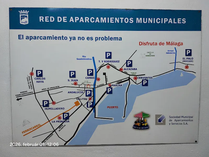 Acceso peatonal Aparcamiento Avenida Andalucia