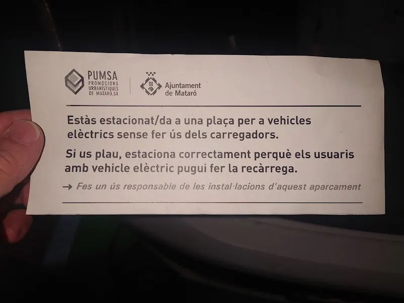 Pàrquing PUMSA Plaça Granollers