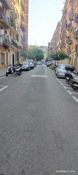 Zona de aparcamiento reservada para motos