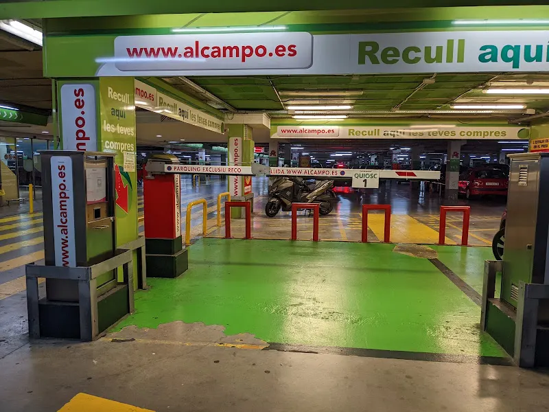 Parking Alcampo subterráneo - entrada Recogida pedidos online