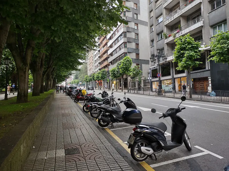 Zona de aparcamiento reservada para motos