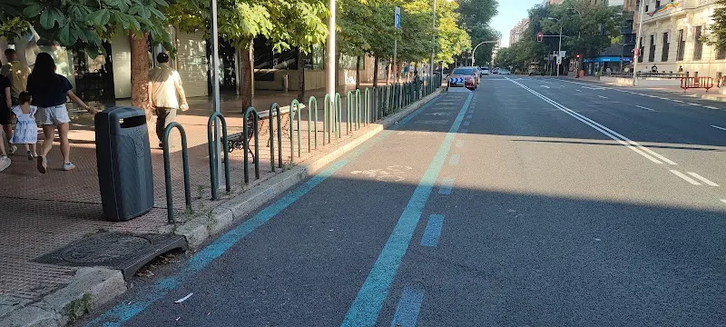Zona de aparcamiento reservada para motos